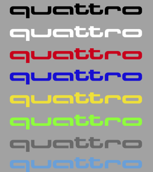 Quattro Schriftzug